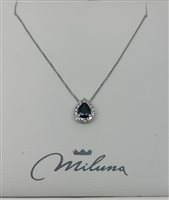 Collana Miluna Donna in Oro Zaffiro blu 0.38 Ct CLD4897 - CLD4897